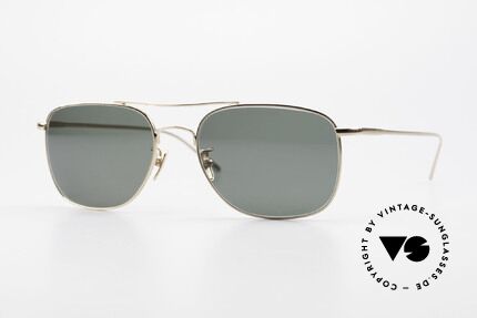 Lunor Aviator II P4 GP Classy Men's Sunglasses Gold, LUNOR: honest craftsmanship with attention to details, Made for Men