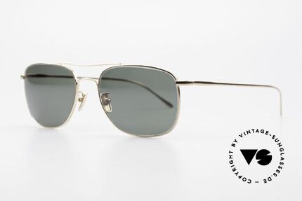 Lunor Aviator II P4 GP Classy Men's Sunglasses Gold, model Aviator II P4 GP = Gold PLATED, size 53/17, 145, Made for Men