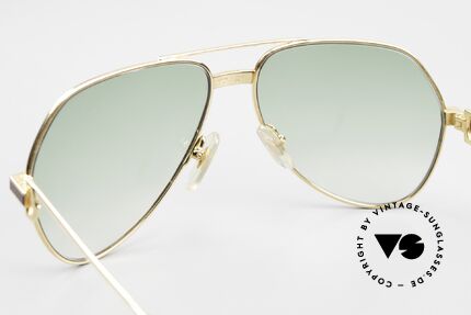 Cartier Vendome Laque - S Old 1980's Luxury Sunglasses, new green-gradient sun lenses; unisex (100% UV protec.), Made for Men and Women