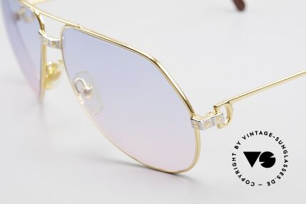 Cartier Vendome Santos - L Rare Luxury 80's Sunglasses, worn by actor Christopher Walken (JAMES BOND, 1985), Made for Men