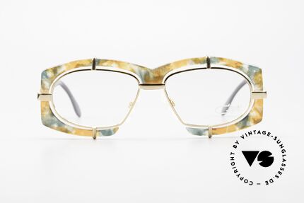 Cazal 872 Extraordinary 90's Eyeglasses, extravagant lens mounting & spunky frame coloring, Made for Men and Women