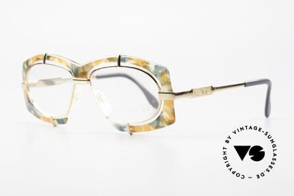 Cazal 872 Extraordinary 90's Eyeglasses, flashy Haute Couture design; distinctive CAri ZALloni, Made for Men and Women