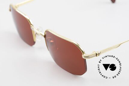 Cartier Broadway Semi Rimless Sunglasses 3D Red, unworn luxury frame comes with a CHANEL hard case, Made for Men