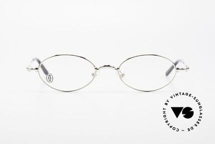 Cartier Mizar Oval Frame Luxury Platinum, unisex model of the 'THIN RIM' Collection by Cartier, Made for Men and Women