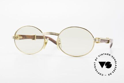 Cartier Giverny Rare Oval Wood Sunglasses, WE DON'T ACCEPT CREDIT CARDS FOR THIS MODEL!, Made for Men and Women