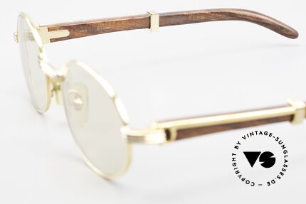 Cartier Giverny Rare Oval Wood Sunglasses, Size: small, Made for Men and Women
