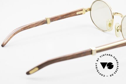 Cartier Giverny Rare Oval Wood Sunglasses, Size: small, Made for Men and Women
