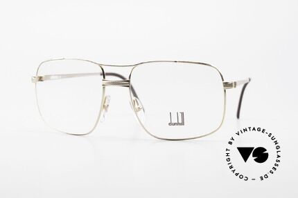 Dunhill 6048 Gold Plated 80's Eyeglasses, vintage Alfred Dunhill luxury eyeglasses from 1987, Made for Men
