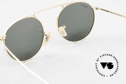 Ray Ban Vintage Round 90's Bausch&Lomb USA Shades, orig. name: Vintage Round, gold, W1697, G-15, 45mm, Made for Men and Women