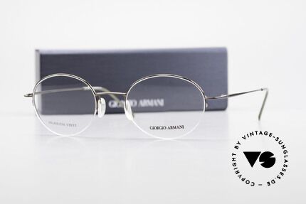 Giorgio Armani 27N Small Round Eyeglasses Nylor, Size: small, Made for Men and Women