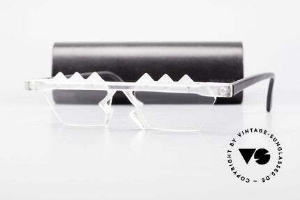 Design Maske Berlin - Ethno 3 Artful Vintage Eyeglasses 90s, 25 years old, but unworn, one of a kind (work of art), Made for Men and Women