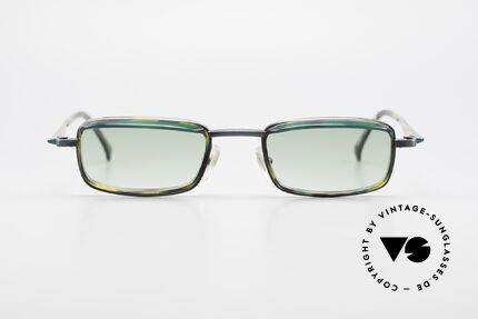 Alain Mikli 1147 / 3509 Square Designer Frame 90's, lovely combination of materials, forms & colors, Made for Men and Women