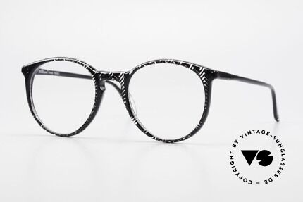 Alain Mikli 901 / 299 Panto Frame Black Crystal, elegant VINTAGE Alain Mikli designer eyeglasses, Made for Men and Women