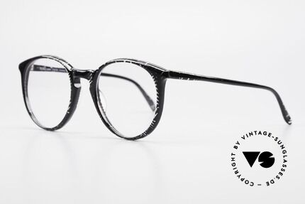 Alain Mikli 901 / 299 Panto Frame Black Crystal, handmade quality and 125mm width = SMALL size!, Made for Men and Women