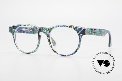 Alain Mikli 903 / 391 Panto Frame Green Patterned, timeless vintage Alain Mikli designer eyeglasses, Made for Men and Women