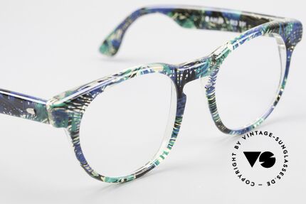 Alain Mikli 903 / 391 Panto Frame Green Patterned, never worn (like all our vintage Alain Mikli specs), Made for Men and Women