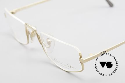Christian Dior 2407 Titanium Reading Eyeglasses, lightweight Titanium frame, 18ct GOLD-PLATED, Made for Men