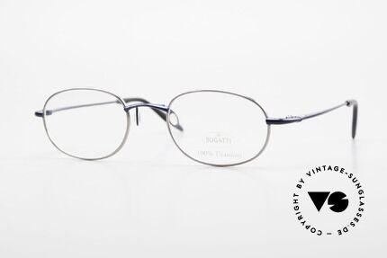 Bugatti 19062 Men's Titanium Eyeglasses 90's, 100% Titanium vintage BUGATTI glasses from 1998, Made for Men