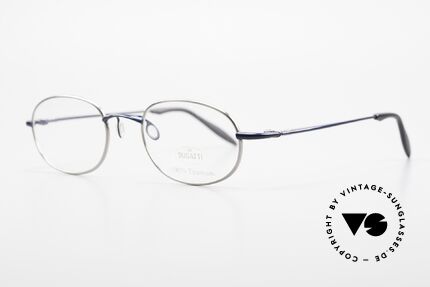 Bugatti 19062 Men's Titanium Eyeglasses 90's, ergonomic temples for a 1st class wearing comfort, Made for Men