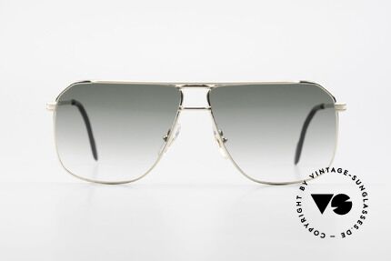 Ferrari F24 Men's Vintage Sunglasses 90's, tangible top-notch quality metal frame: gold-plated, Made for Men
