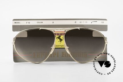 Ferrari F12 True Vintage Luxury Sunglasses, Size: large, Made for Men