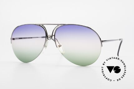 Porsche 5627 Half Rimless 90's Sunglasses Details