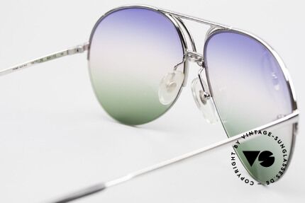 Porsche 5627 Half Rimless 90's Sunglasses, fancy triple gradient sun lenses (100% UV prot.), Made for Men