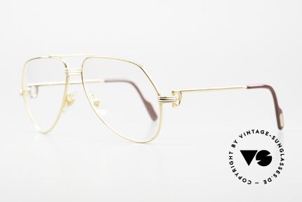 Cartier Vendome LC - S David Bowie 80's Vintage Frame, this pair (with L.Cartier decor) is SMALL size 56-14,130, Made for Men and Women