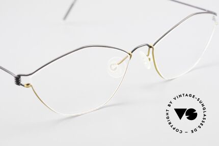 Lindberg Hydra Air Titan Rim Titanium Glasses For Ladies, unworn, NOS, with original magnetic case by Lindberg, Made for Women