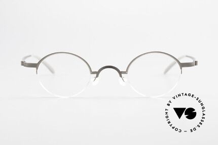 Lindberg 7005 Strip Titan Round Titanium Frame Unisex, distinctive quality and design (award-winning frame), Made for Men and Women