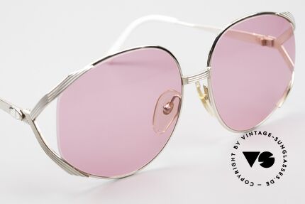 Christian Dior 2387 Ladies Pink 80's Sunglasses, fancy pink sun lenses (100% UV); EYE-CATCHER, Made for Women