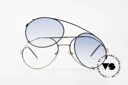 Bugatti 65282 Vintage Frame With Sun Clip, NO RETRO sunglasses; an ORIGINAL from 1986, Made for Men