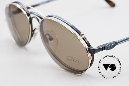 Bugatti 03328 Men's 80's Clip On Sunglasses, unworn (like all our vintage Bugatti designer shades), Made for Men