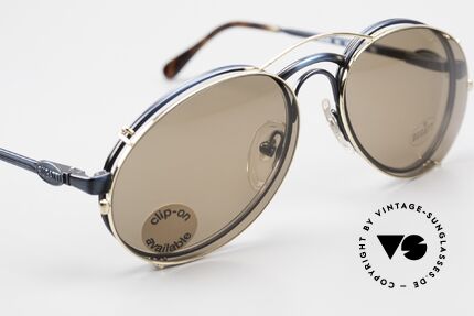 Bugatti 03328 Men's 80's Clip On Sunglasses, NO RETRO fashion, but an authentic old 80's original, Made for Men