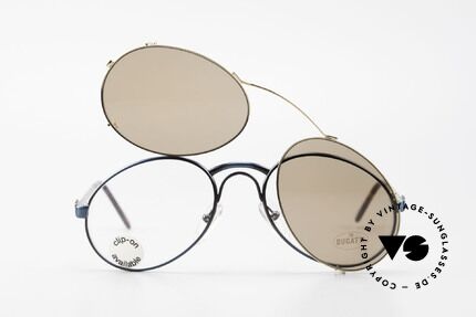 Bugatti 03328 Men's 80's Clip On Sunglasses, Size: medium, Made for Men