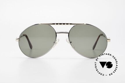 Bugatti 02926 80's Large Sunglasses For Men, made around 1985 in France (1st class spring hinges), Made for Men
