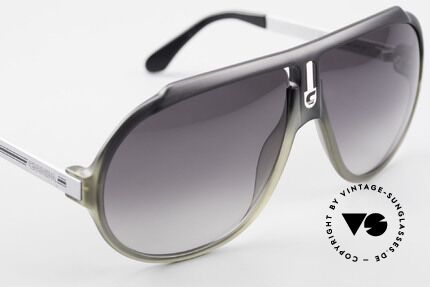 Carrera 5512 80's Miami Vice Sunglasses, unworn rarity with gray-gradient sun lenses (100% UV), Made for Men
