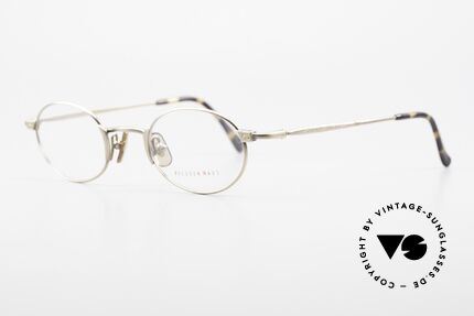 Freudenhaus Zaki Oval Titan Vintage Glasses, 100% TITANIUM frame and accordingly lightweight, Made for Men and Women