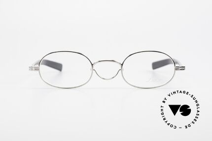 Lunor Swing A 36 Oval Swing Bridge Vintage Glasses, well-known for the "W-bridge" & the plain frame designs, Made for Men and Women