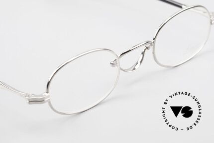 Lunor Swing A 36 Oval Swing Bridge Vintage Glasses, FRAME is PLATINUM-PLATED'; truly sophisticated specs, Made for Men and Women