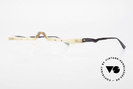 Theo Belgium Eye-Witness ACR Avant-Garde Reading Horn Frame, made for the avant-garde, individualists; trend-setters, Made for Men and Women