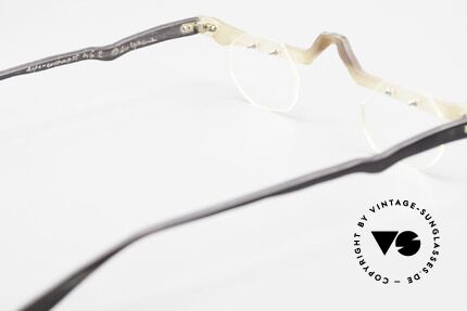 Theo Belgium Eye-Witness ACR Avant-Garde Reading Horn, for instance: lenses are fixed with screws at the frame, Made for Men and Women