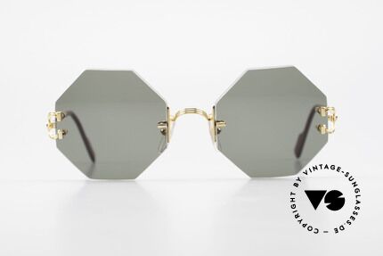Cartier Rimless Octag Rimless Octagonal Sunglasses, model of the rimless series with new OCTAG lenses, Made for Men and Women