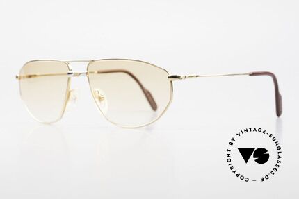 Alpina FM41 Stylish Vintage 80's Sunglasses, gold-plated metal frame with a silver-plated bridge, Made for Men and Women
