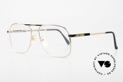 Pierre Cardin 804 Vintage Men's Eyeglasses 80's, elegant frame finish in gold, black and root-wood, Made for Men