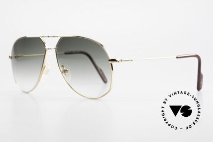 Alpina M1F750 Rare Old Aviator Sunglasses, frame with distinctive ornamental screws by Alpina, Made for Men