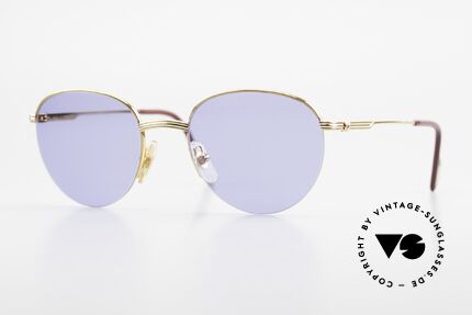 Cartier Colisee Round Luxury Sunglasses 90's, roundish Cartier vintage sunglasses, size 51/20, 140, Made for Men and Women