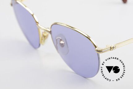 Cartier Colisee Round Luxury Sunglasses 90's, 22ct gold-plated (like all vintage CARTIER frames!), Made for Men and Women