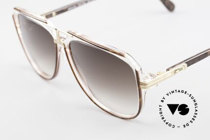 Cazal 636 Old 80's Cazal West Germany, great coloring concept: root wood / crystal, Made for Men