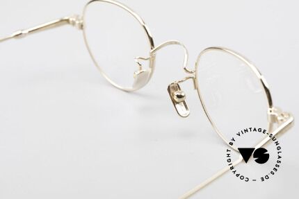 Lunor V 103 Timeless Gold Plated Glasses, Size: medium, Made for Men and Women
